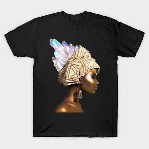 Crystallized I -white T-Shirt by Pancake10